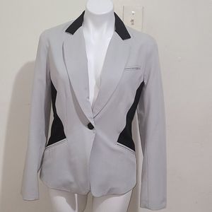 Dorjoni Black and Gray women's blazer size medium